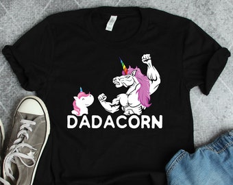 Unicorn Dad Dadacorn Shirt, Dad Gifts, Father's Day Gifts, Dad Birthday Gifts, Dad Shirts, Family Unicorn Shirts