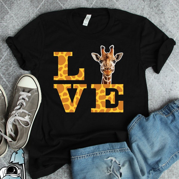 Giraffe Shirts, Giraffe Geschenken, Giraffe Love Shirt, Safari Shirts, Dierenbescherming Geschenken, Animal Rescue Gift TShirt