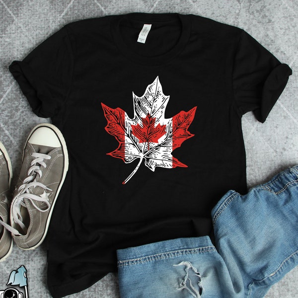 Canada Shirts, Canada Gifts, Canadian Flag Maple Leaf Shirt, Canadian Roots Heritage Gift TShirt