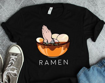 Ramen Shirts, Ramen Gifts, Amen Ramen Noodles Shirt, Kawaii Japanese Foodie Pun Gift TShirt