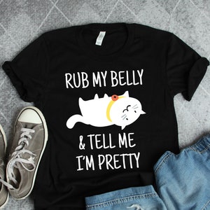 Cat Shirt Rub My Belly Cat Gift Kitten Shirt Cat Owner - Etsy