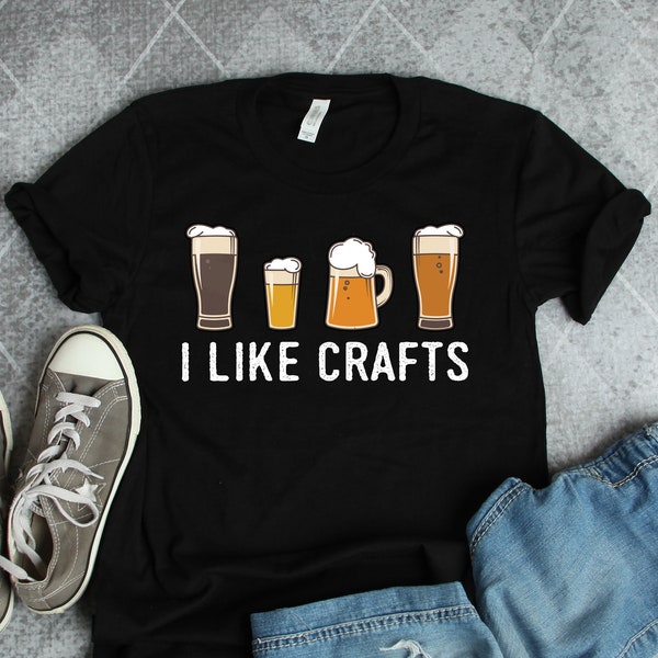 Beer Shirts, Beer Gifts, I Like Crafts Beer Shirt, Homebrewer Shirts, Brewery Shirts, Beer Lover Shirts