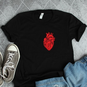 Heart Anatomy Shirts, Nurse Shirts, Doctor Shirts, Medical Science Shirt, Medicine Professional Gifts, Teacher Gifts, Heart Shirts