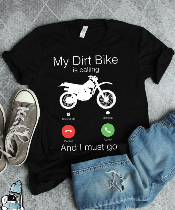 Chemise My Dirt Bike is Calling, chemise moto drôle, chemise