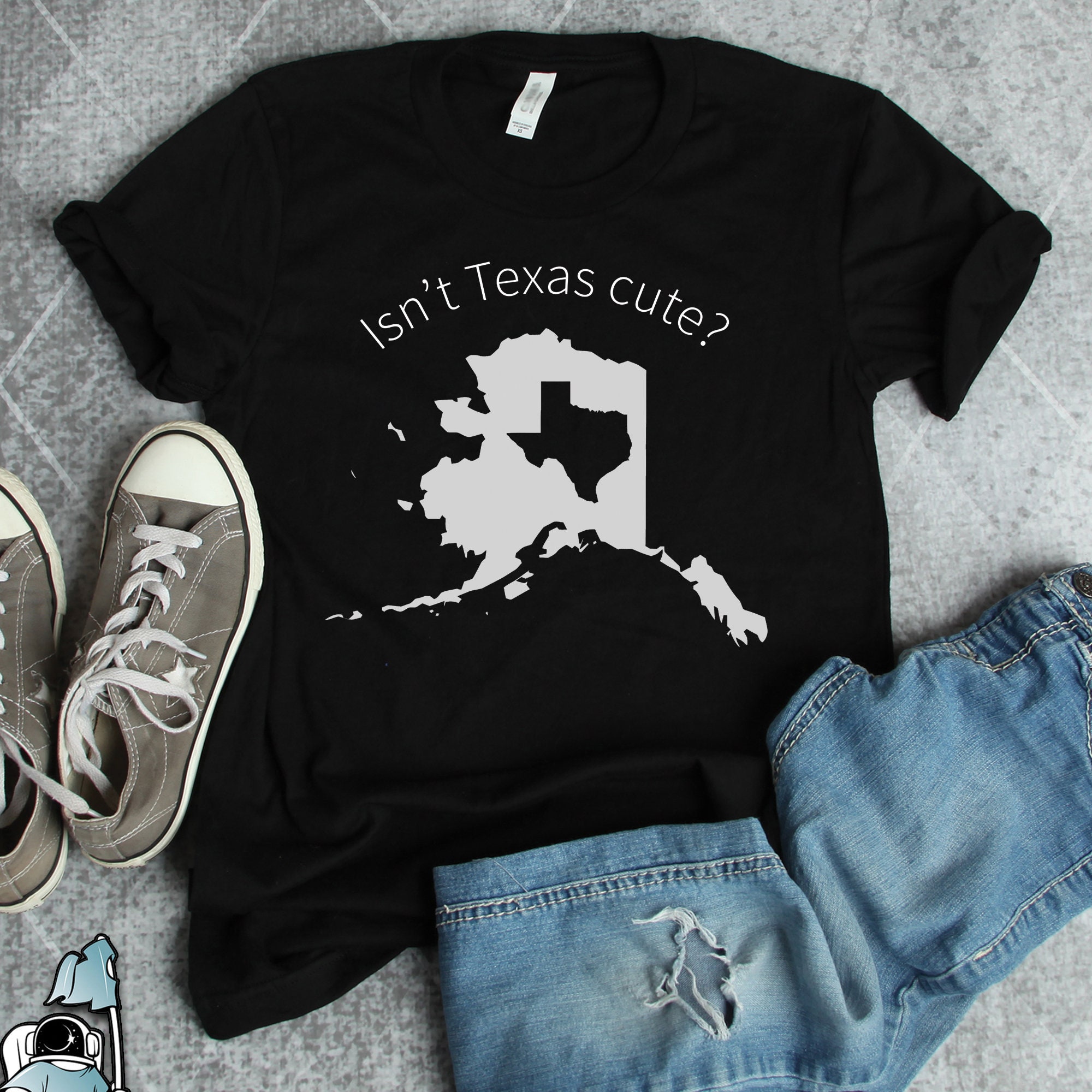 Alaska Shirts, Texas Shirts, Alaska Isn't Texas Cute State Shirt