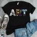 Art Shirt, Artist Gift, Painting Shirt, Famous Works of Art, Mona Lisa Van Gogh Starry Night, Great Wave, Art Teacher, Art Gift Shirt 