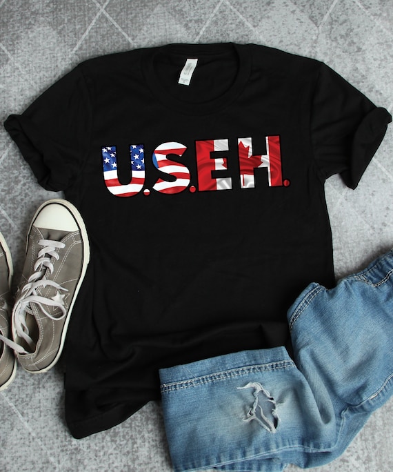 U.S.EH. Canadian American Shirt, Canada Shirts, Canadian Shirts, Canadian Flag Shirts, Canada and America Gifts, Canada Gifts