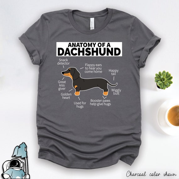 Anatomy Of A Dachshund - Funny Dog T-Shirt Anatomy Of A Dachshund - Funny Dog T-Shirt