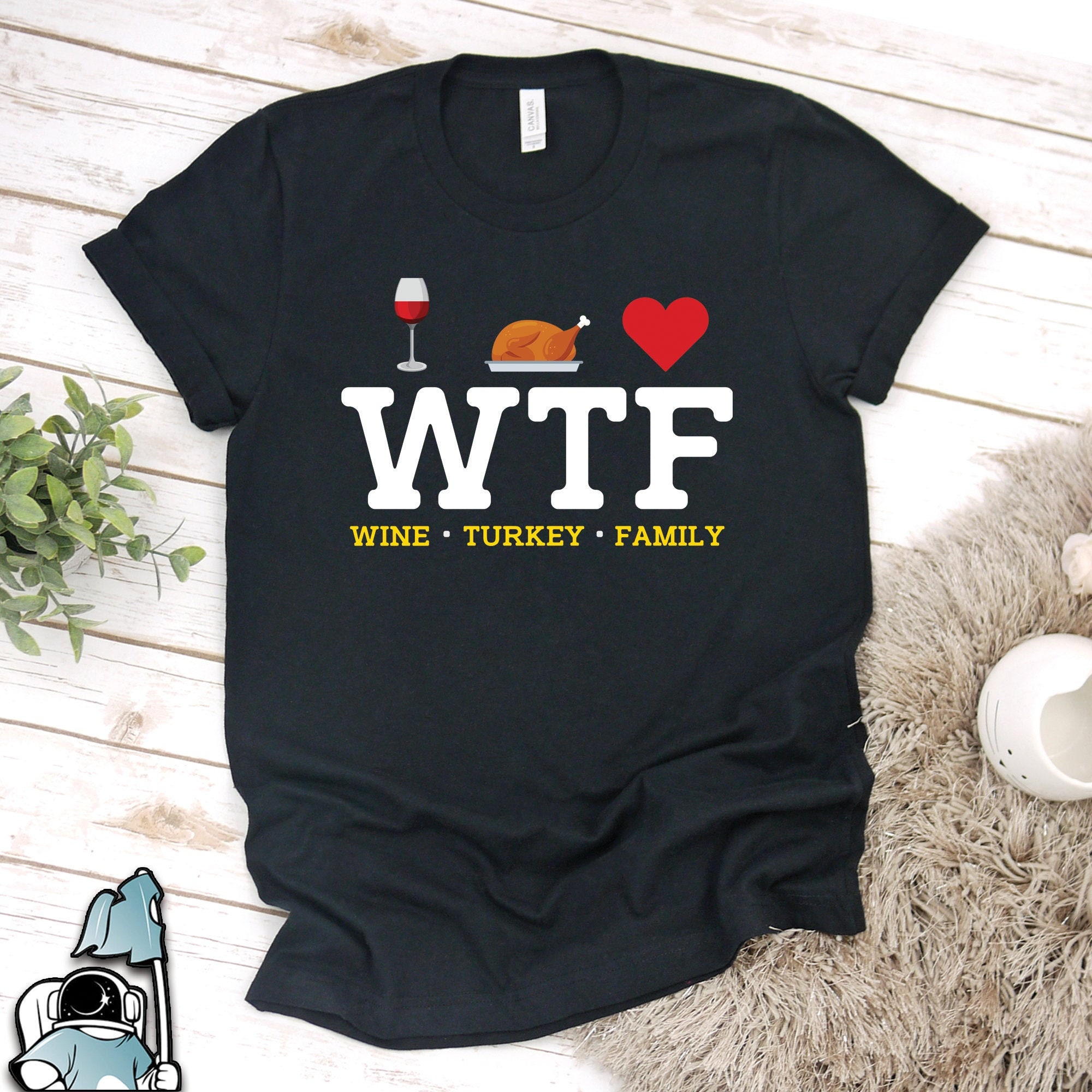 wine turkey family tshirt