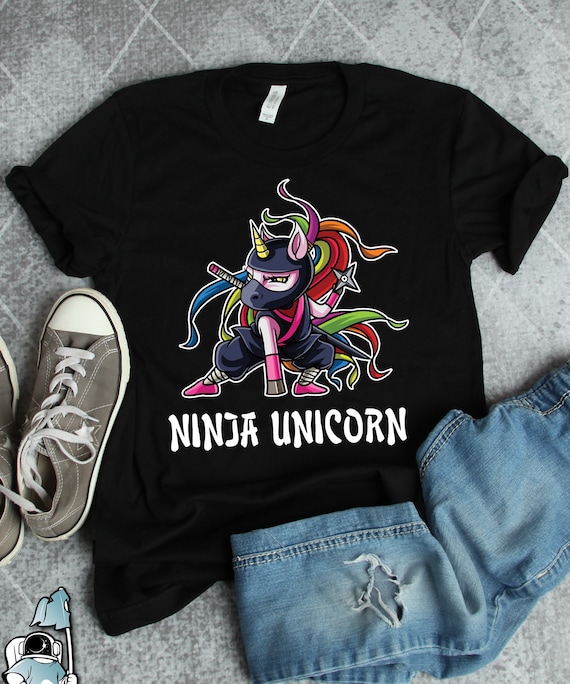 Ninja Unicorn Shirt, Ninja Art, Ninja Gifts, Unicorn Gifts
