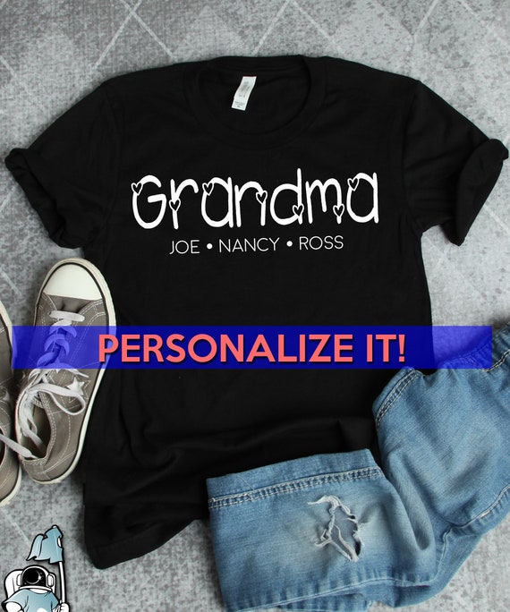 personalized grandma shirt