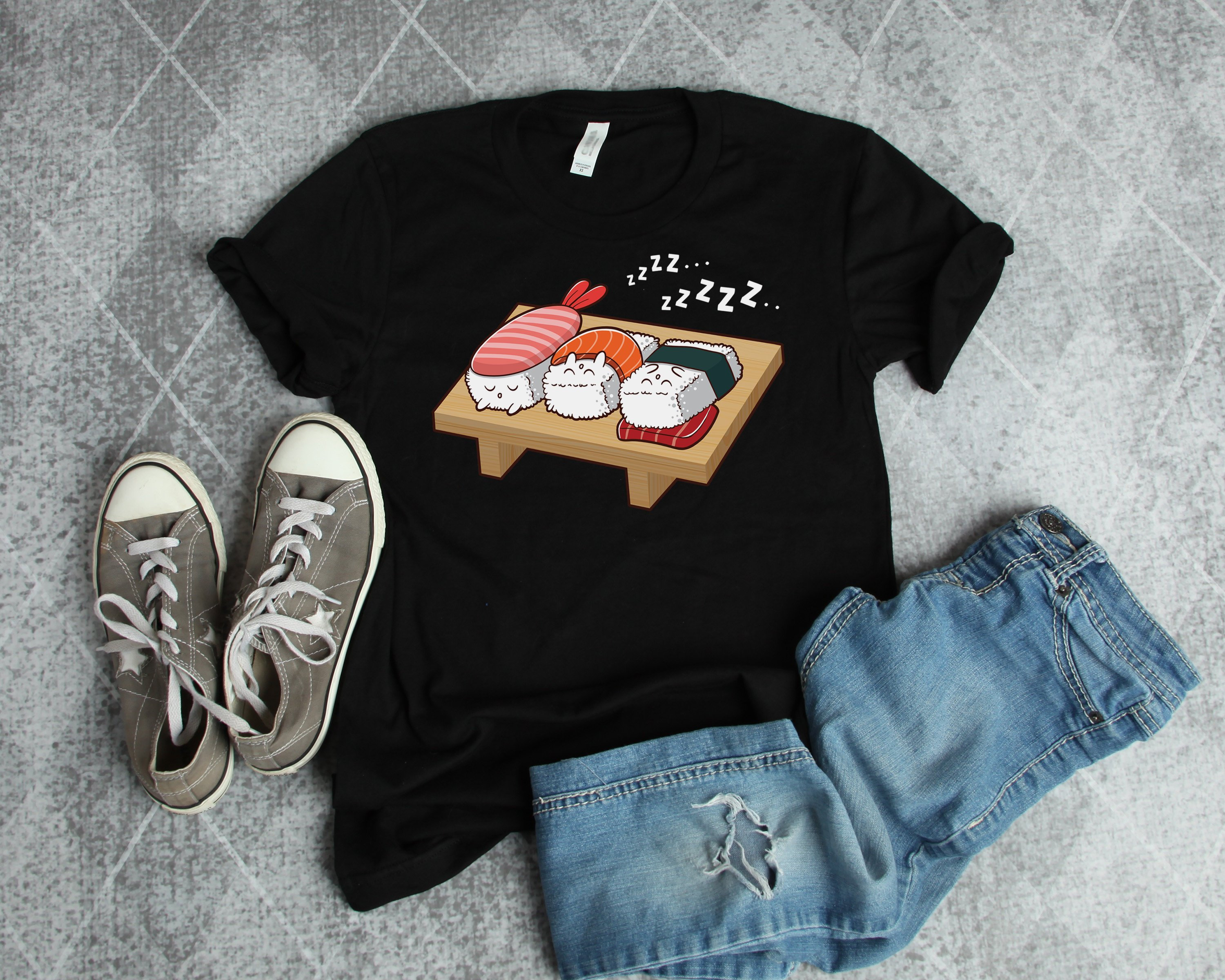pusheen sushi shirt
