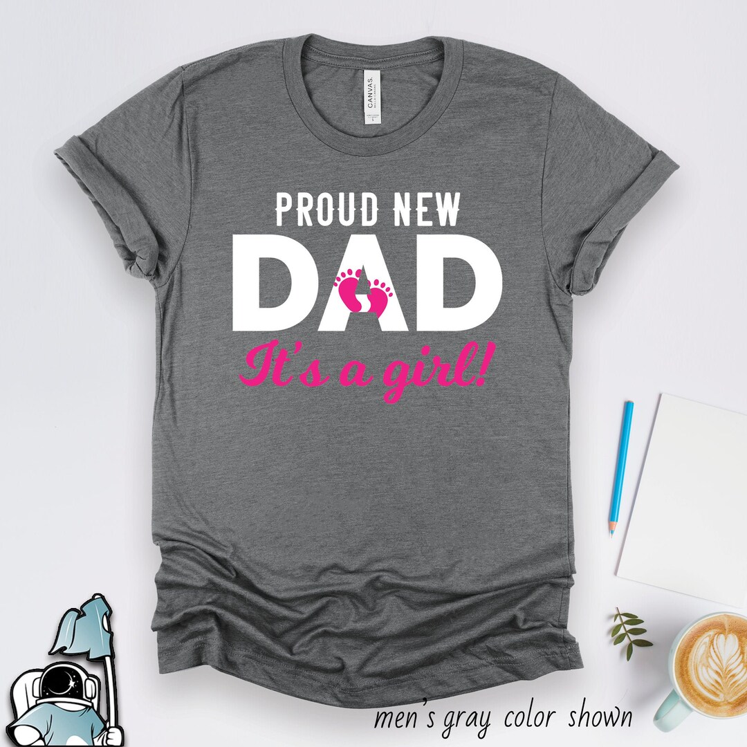 Mens Papa to Be of a New Baby Girl Baby Shower 2017 T-Shirt