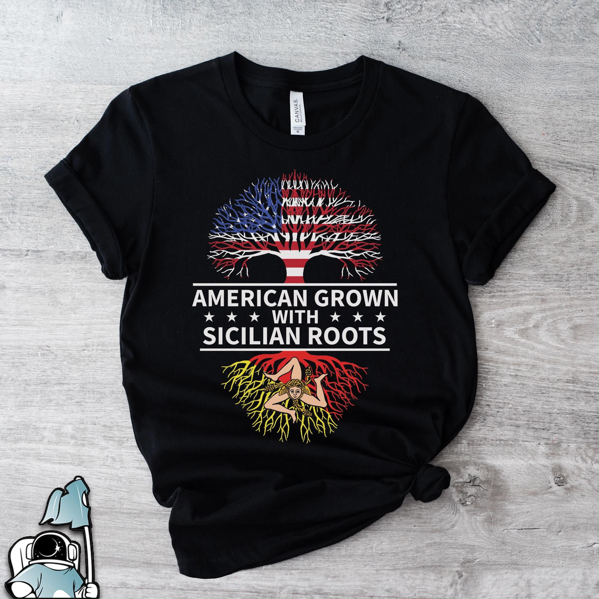 Sicilian Roots American Grown Shirt, Sicily Shirts, Sicilian Roots 