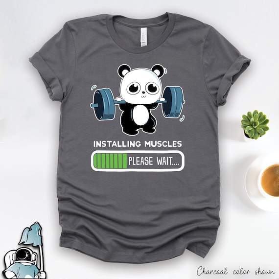 Panda Gym Shirt Cute Panda 