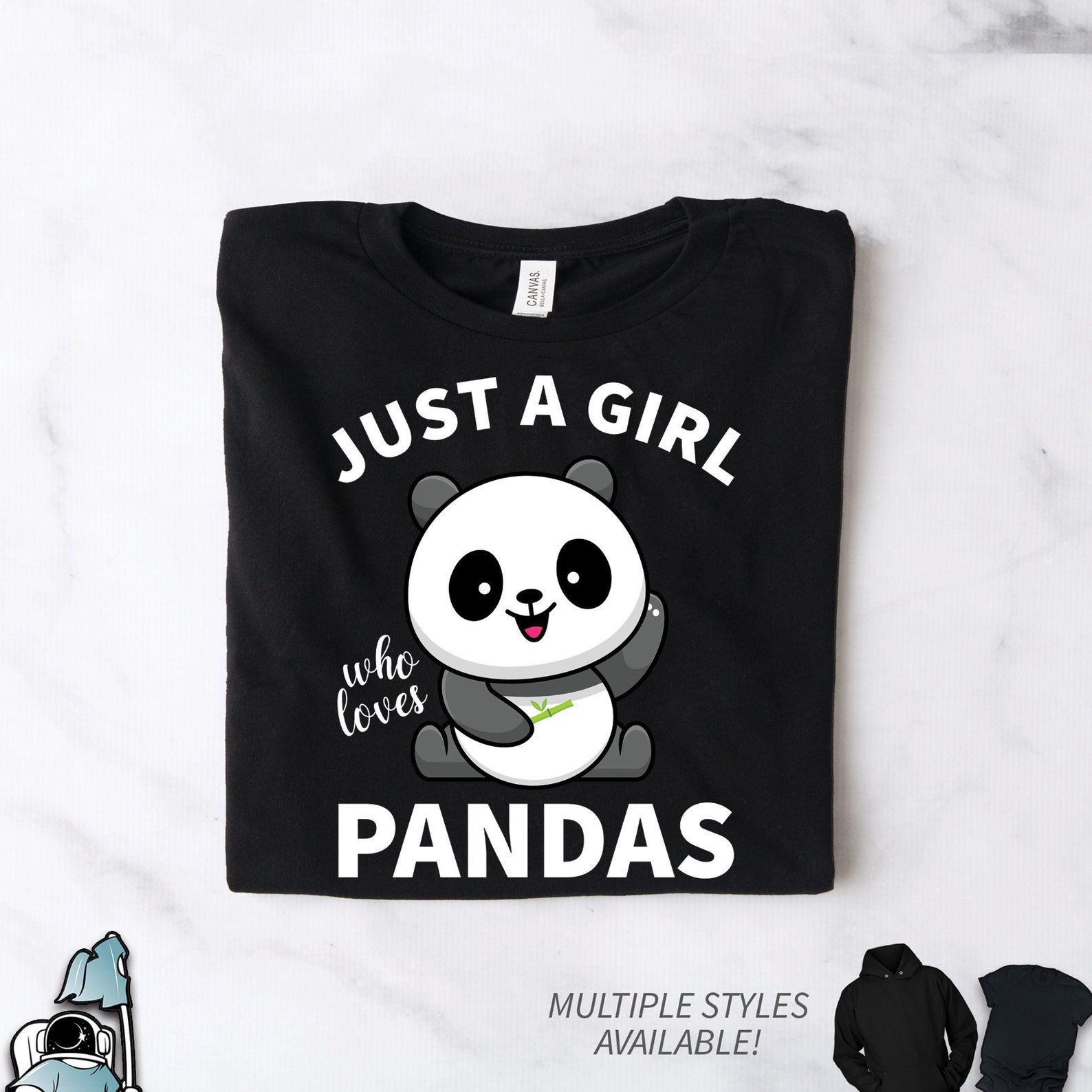 Panda Shirt Just A Girl Who Loves Pandas Panda Gift Panda - Etsy