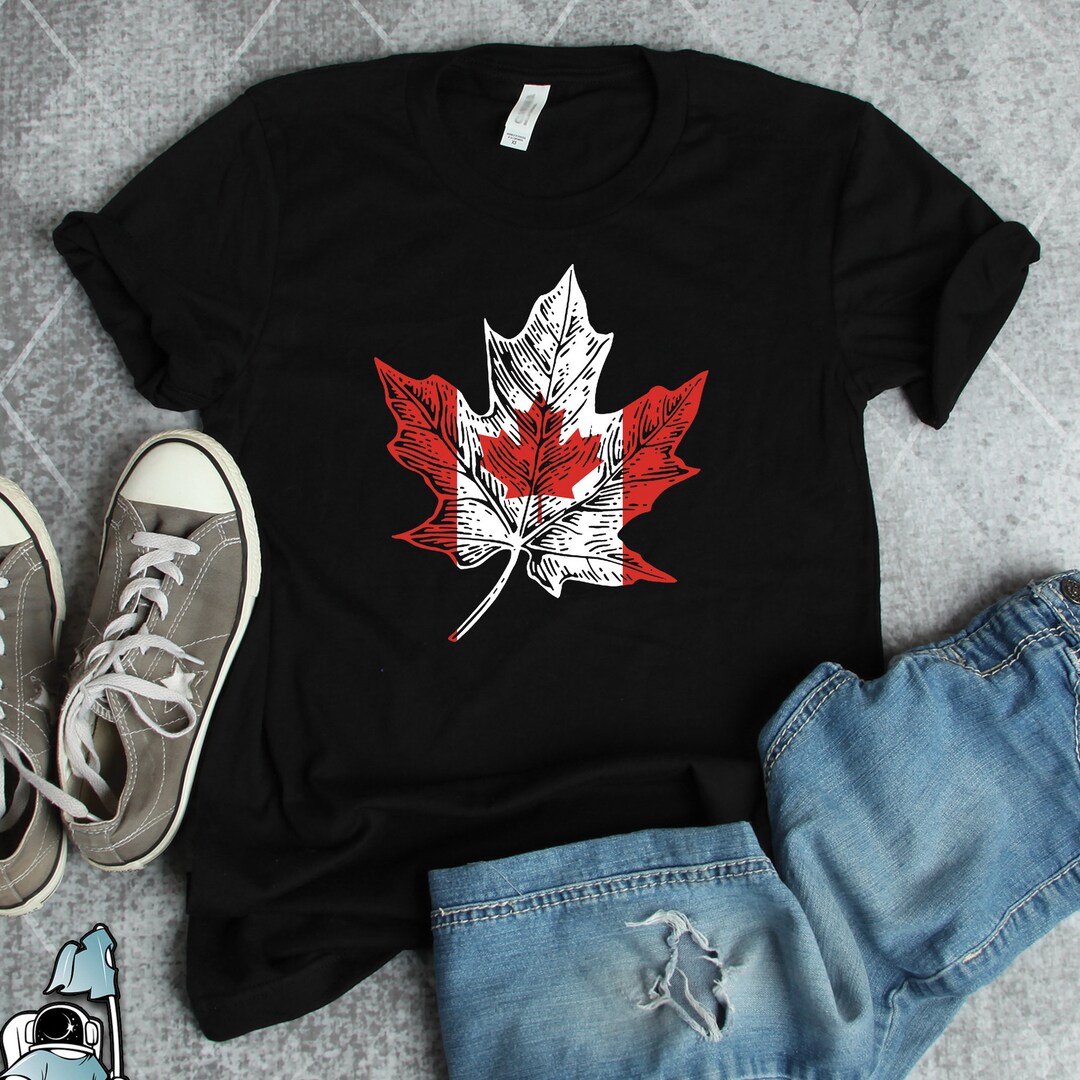 Canada Flag Maple Leaf Shirt Canadian Roots Heritage T Tshirt Etsy Canada