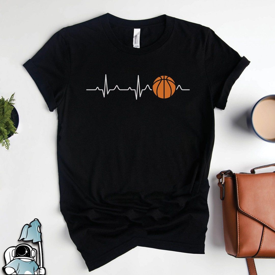 Basketball Heartbeat Shirt Basketball T-Shirt