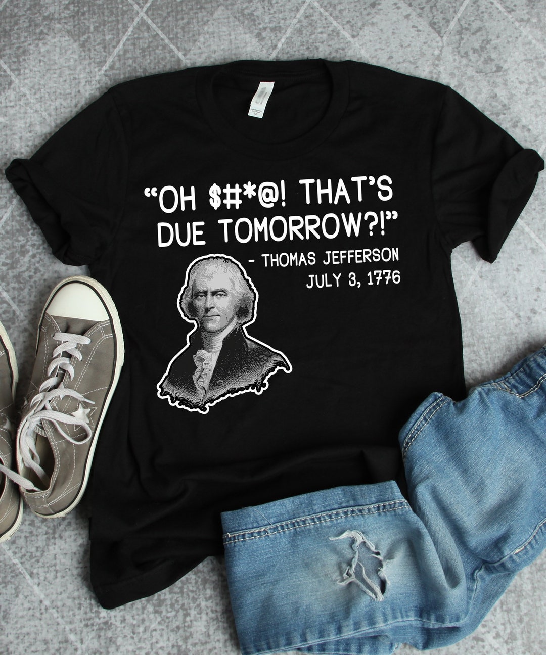 Thomas Jefferson Due Date Shirt Funny History American President