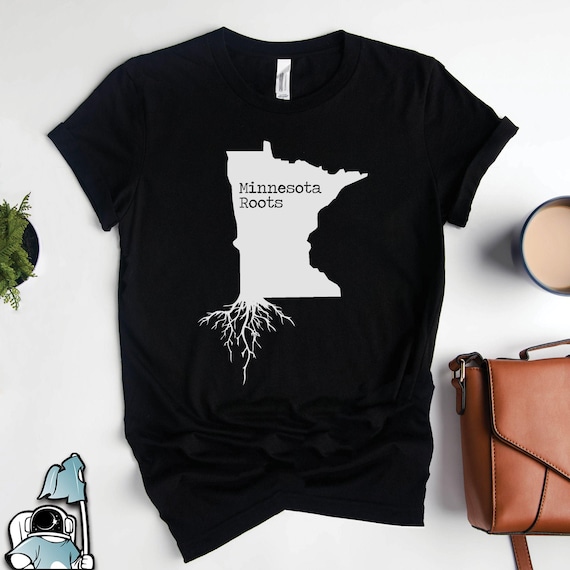 Minnesota Roots Shirt, Minnesota Shirts, Minnesota Gifts, American State MN Map Art Print, Minnesota Art