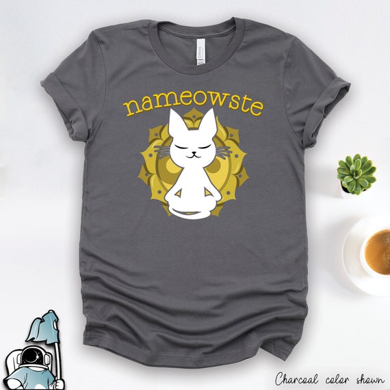 Yoga Shirt Meditation Shirt Cat Yoga T 