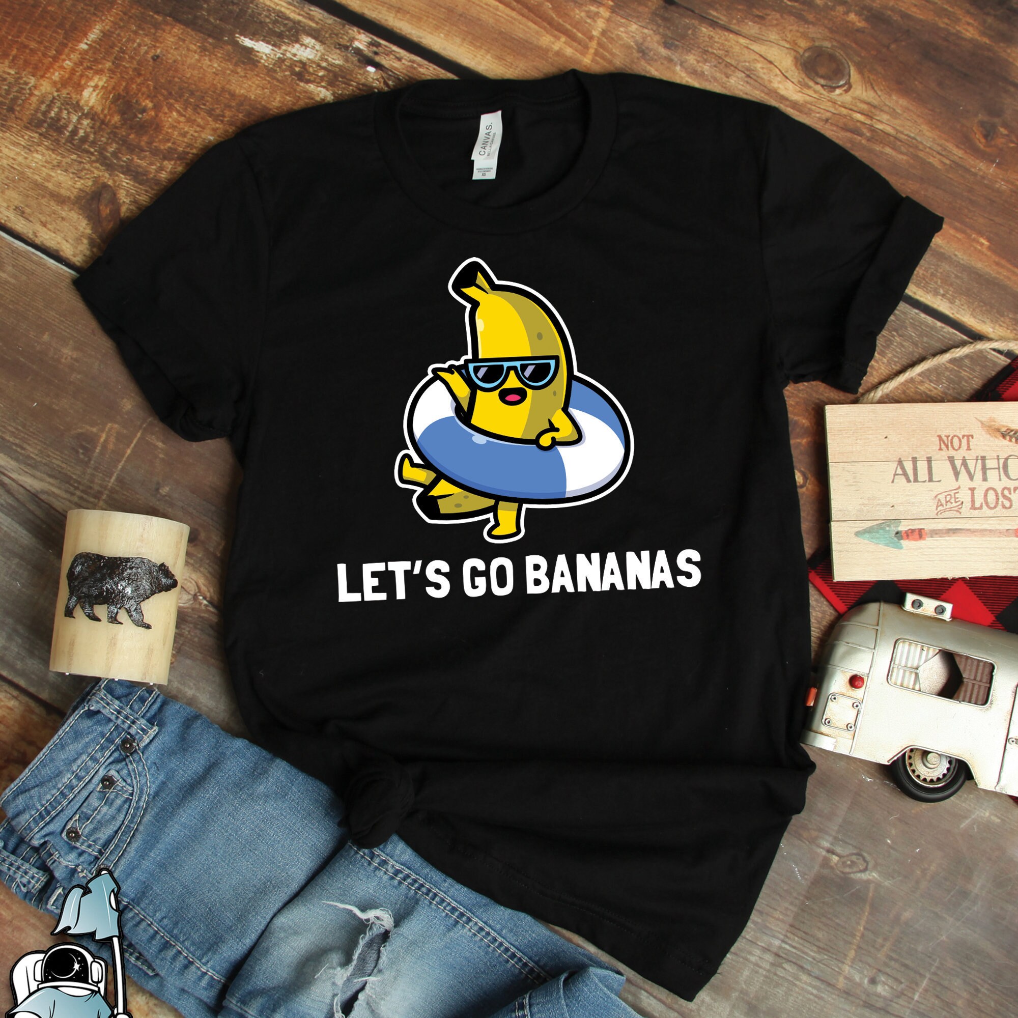 Let's Go Bananas Shirt Summer Shirts Pool Party Shirt - Etsy
