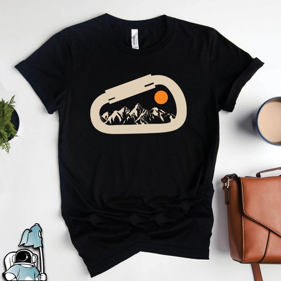 Rock Climbing Shirt Carabiner Mountain Tee Climber Gift Rock Climbing Shirt Carabiner Mountain Tee Climber Gift