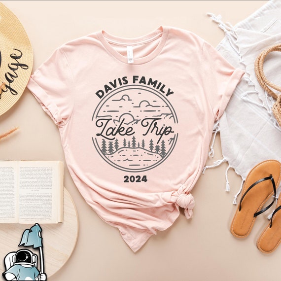 Family Lake Trip Shirts, Family Vacation Shirts, Custom Family Trip Shirts, Personalized Matching T-Shirts, Camping Trip Shirts