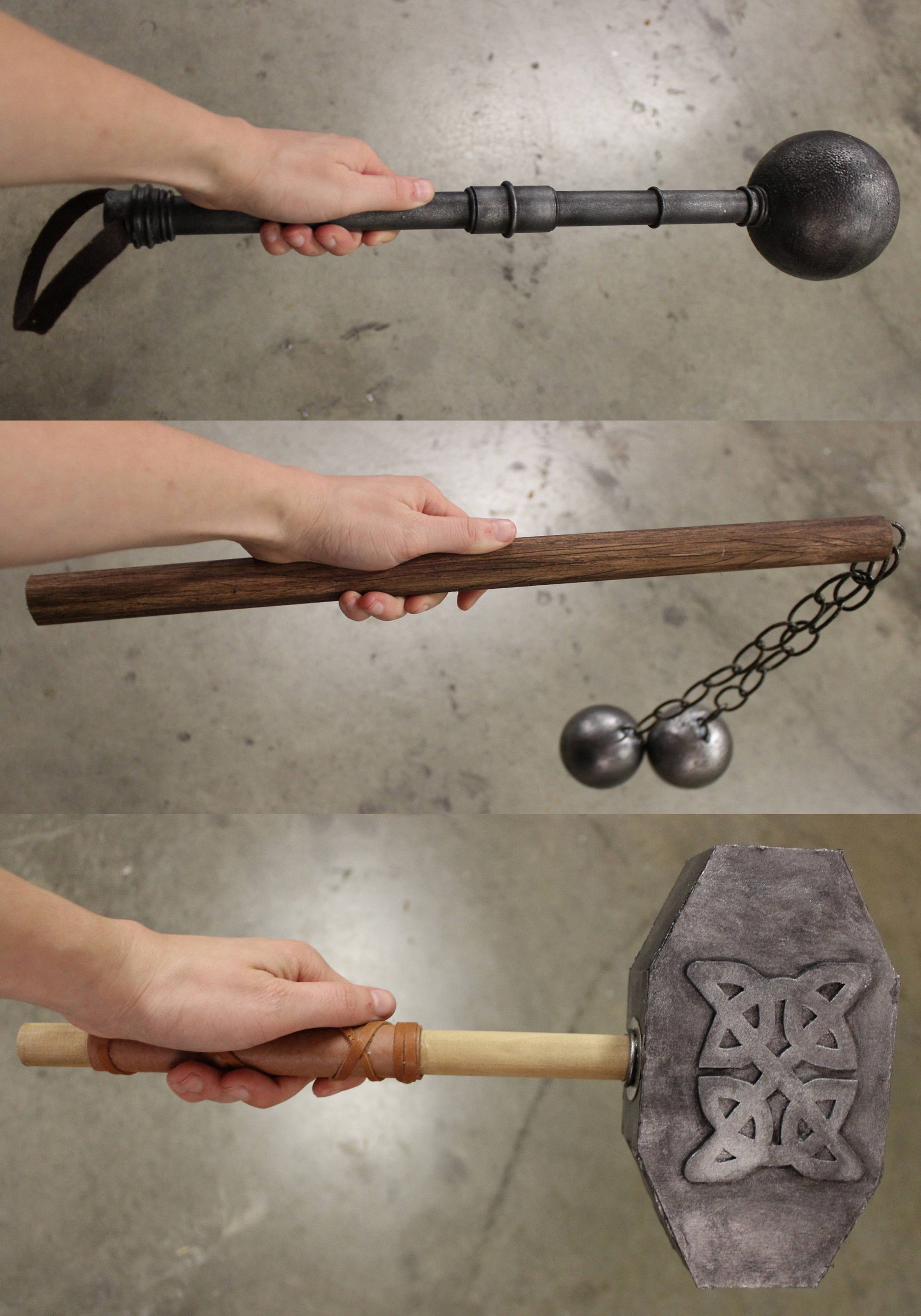 Prop Weapons War Hammer Mace and Flail mace and chain Etsy