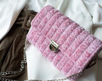 Aurora Velvet Shoulder Bag