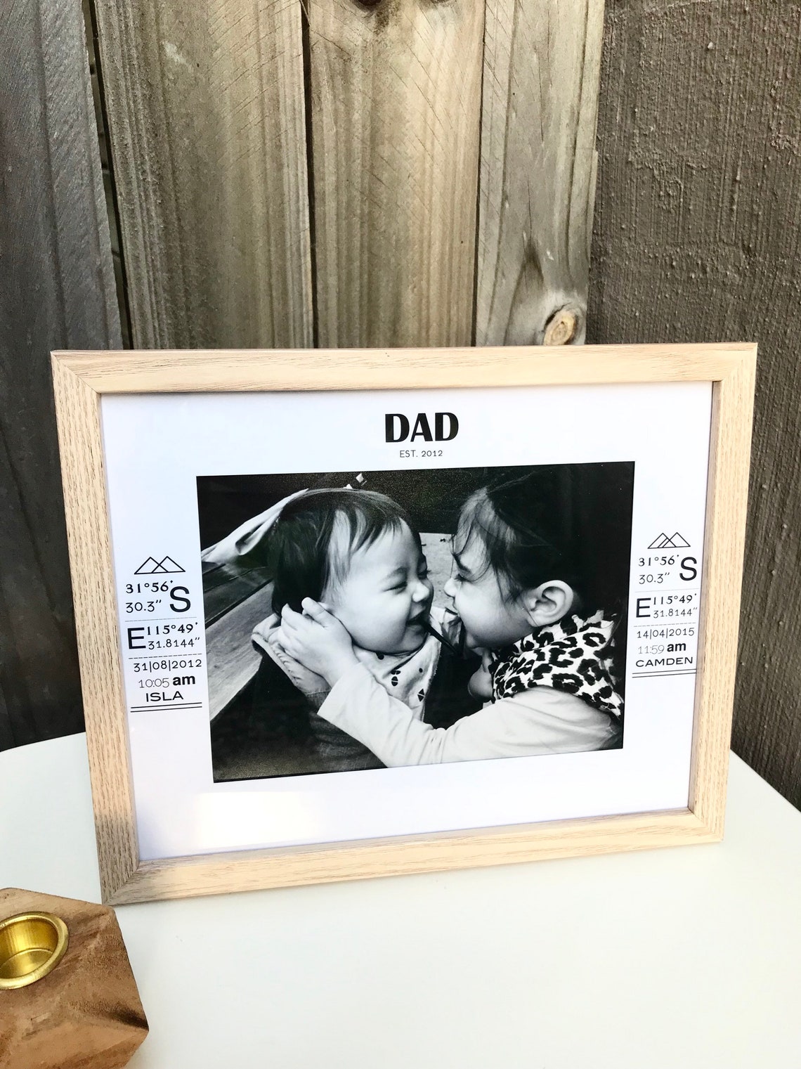 Cadeau personnalisé Fête des pères : Cadre photo - Print Your Love