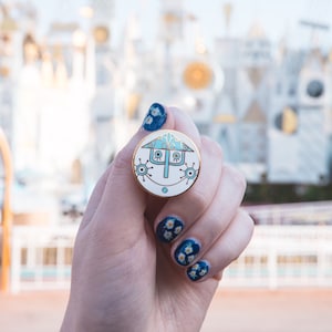 Small World Clock Face Pin | Disney Pin | Disneyland Pin | Enamel Pins | Cute Pins