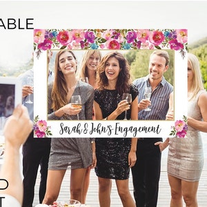 Engagement Photo Prop, photo booth frame Photo Prop Frame, Engagement decorations, Selfie Frame, Engagement instagram prop, engagement party