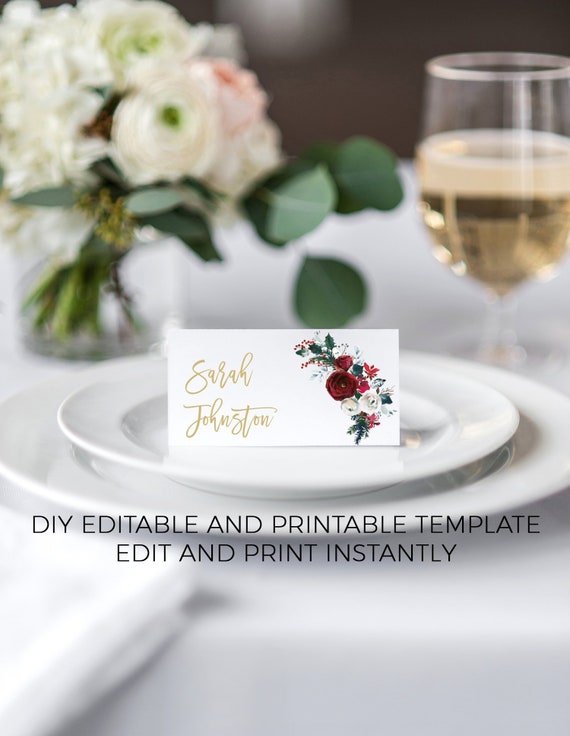 christmas place cards holiday place cards christmas placecards etsy christmas place cards to print