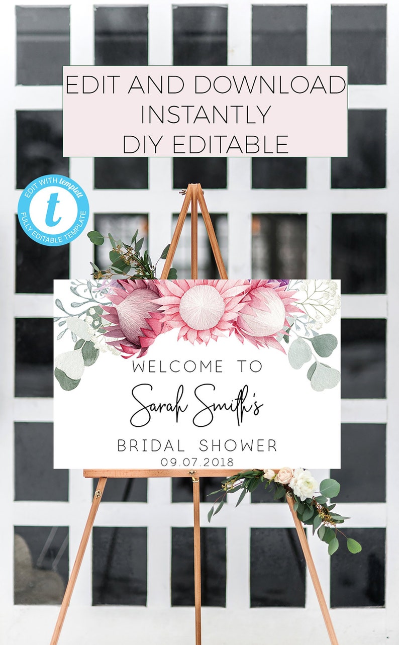 Protea Bridal Shower Bridal Shower Australia Bridal Etsy