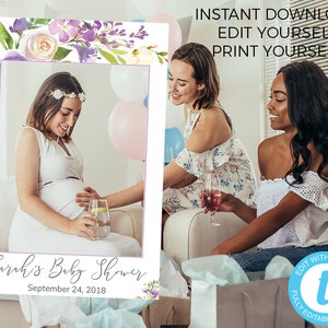 Baby Shower Photo Prop, Photo Booth Frame, Picture Frame, Photo Booth Prop, baby shower Selfie Frame, Baby Shower decor, social media frame
