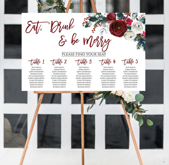 Party Table Seating Chart