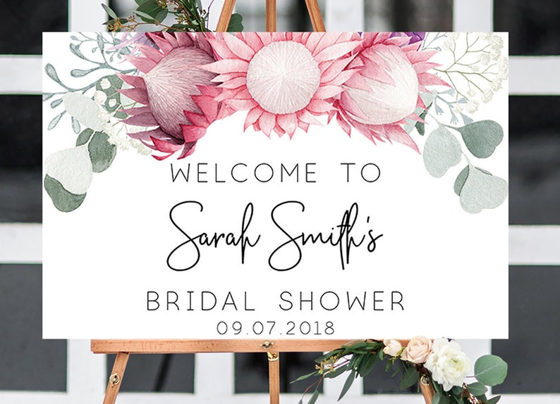 Protea Bridal Shower Bridal Shower Australia Bridal Etsy