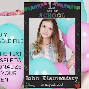 first day of school Photo Prop, school Photo Prop Frame 1st day of school prop frame Photo Booth Prop, school photo props, Photo prop frame,
