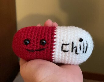 Chill Pill Crochet Plush PATTERN