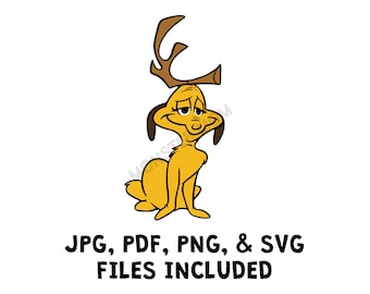 Christmas Dog LAYERED SVG | Christmas SVG | Dog Clipart | Dog Cut File | Dog