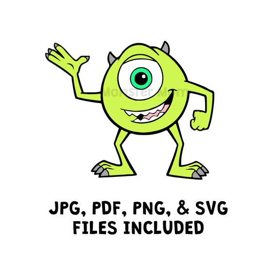 Download Mike Wazowski LAYERED SVG Monsters Inc Mike SVG Mike Cut ...