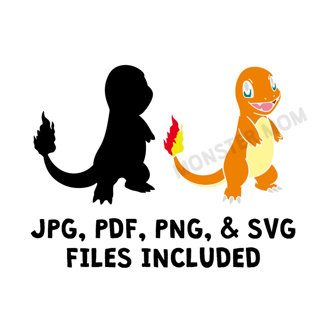 Download Classic Pokemon LAYERED SVG Bundle Pikachu SvG Charmander ...