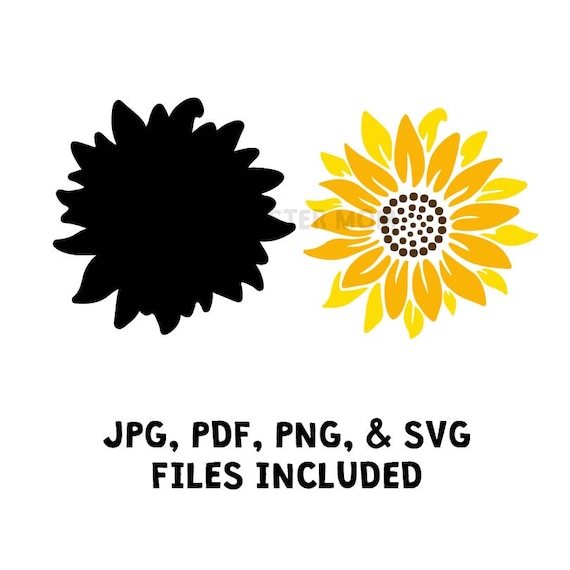 Download Sunflower Layered Svg Sunflower Clipart Sunflower Png Etsy