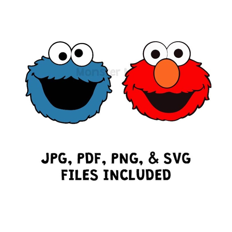 Download Elmo Cookie Monster SVG Elmo SVG Cookie Monster SVG Elmo ...