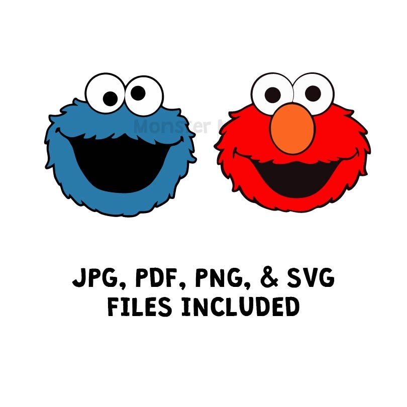 Download Elmo Cookie Monster SVG Elmo SVG Cookie Monster SVG Elmo ...