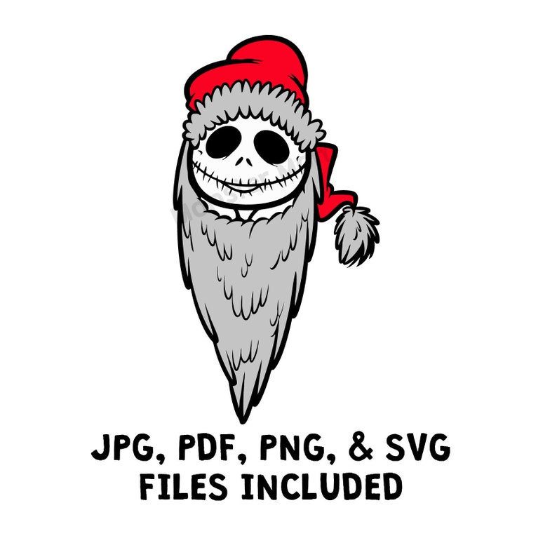Download Jack Skellington LAYERED SVG Santa Claus SVG Sandy Claws ...