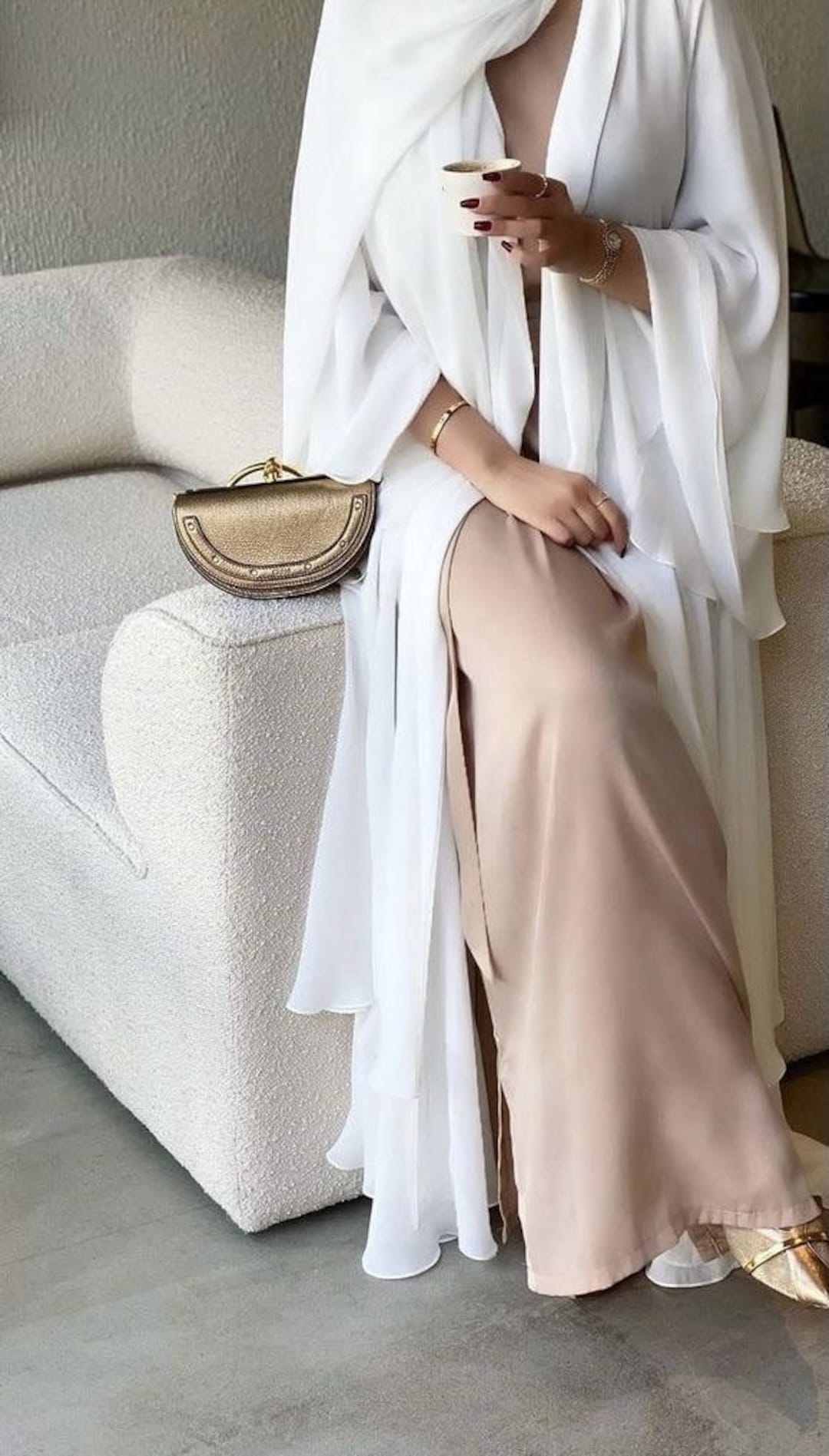 Lucia Tar - Sheer Organza Occasion Abaya main image 1