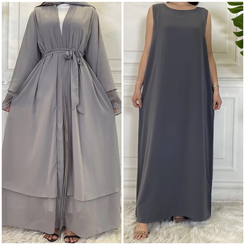 Elegant Shara Print Abaya full set
