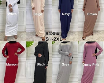 Under Abaya Dress | High or Low neck | Bodycon dress